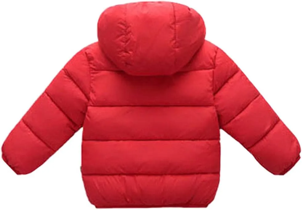 Baby Boys Girls Toddlers Winter Coats Puffer Jacket Hooded Down Snow Jacket Coat Outerwear