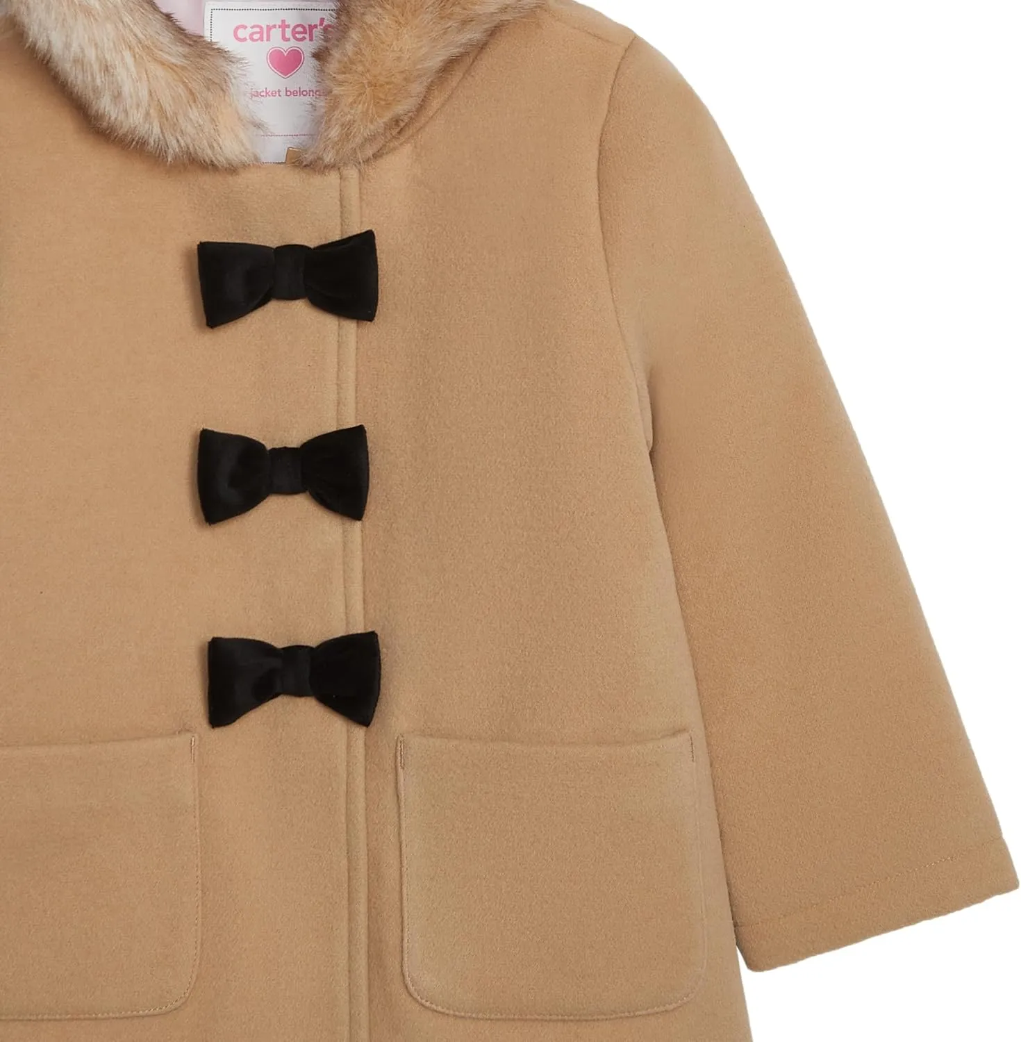 Carter's Baby Girls' Faux Wool Winter Dress Coat