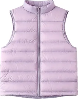 Happy Cherry Kids Winter Snow Puffer Down Vest Softshell Quilted Padded Sleeveless Jacket Ultra Light Waistcoat 4-12 Years