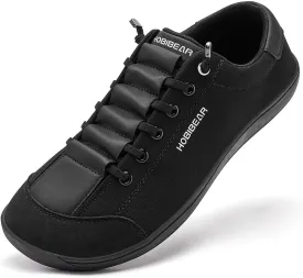 HOBIBEAR Barefoot Minimalist Shoes Womens Mens | Zero Drop | Wide Width Canvas Slip-on Shoes
