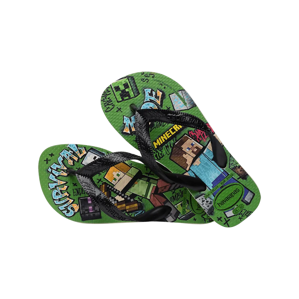 Kids Minecraft Flip Flops