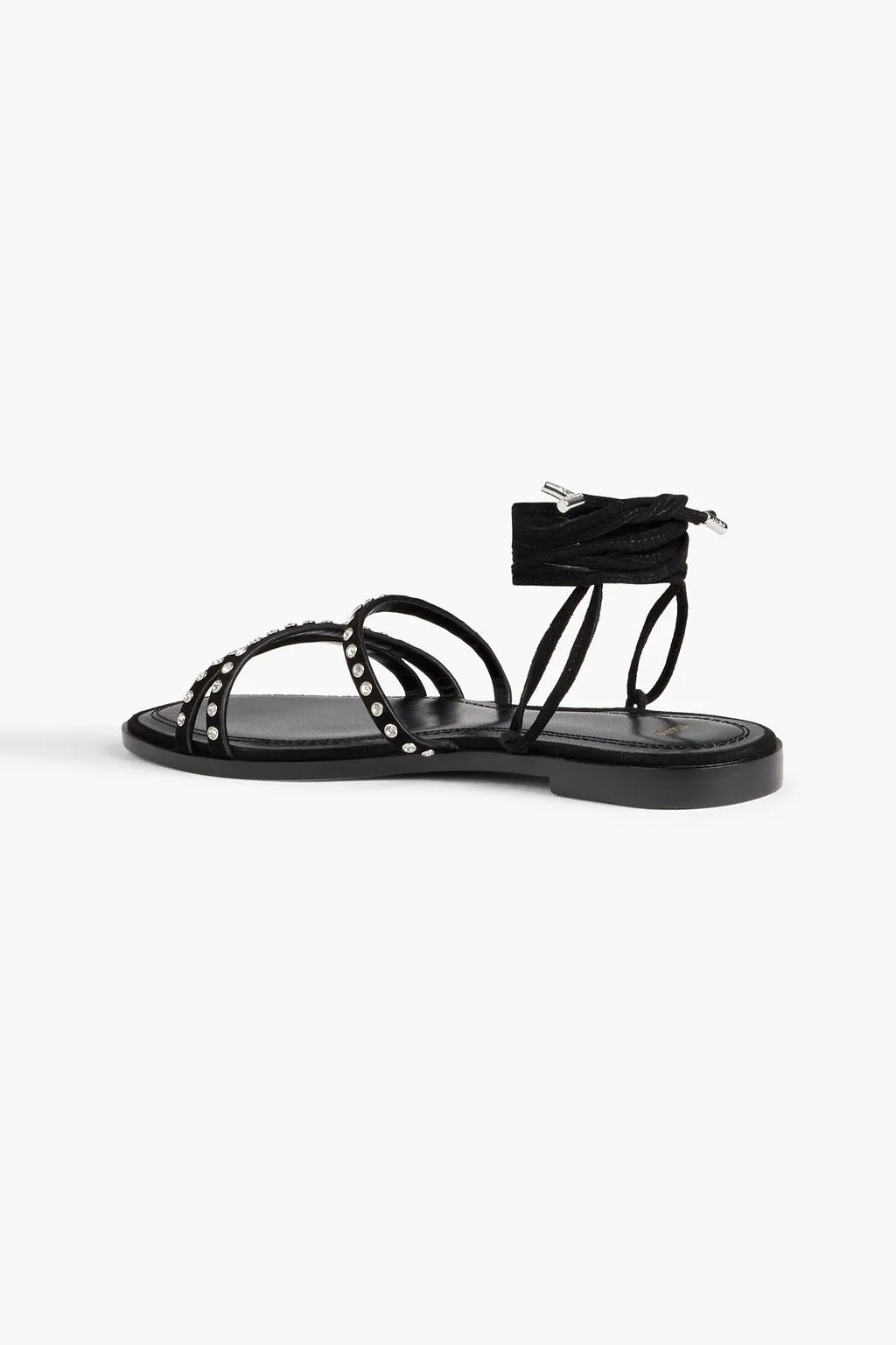 MAJE suede sandals, black