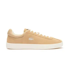 Men's Baseshot Tonal Leather Trainers Light Brown/Off White