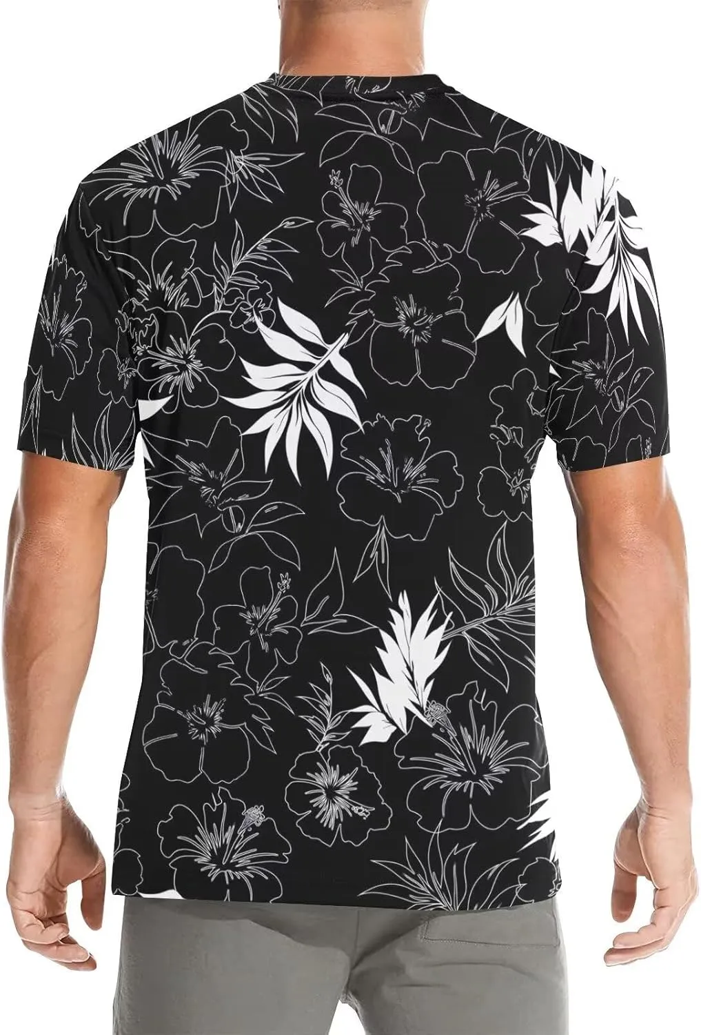 Men's Crew Neck T-Shirts Funny Summer Short Sleeve Casual Tee Shirt for Sports Volleyball Basketball Size S-3XL