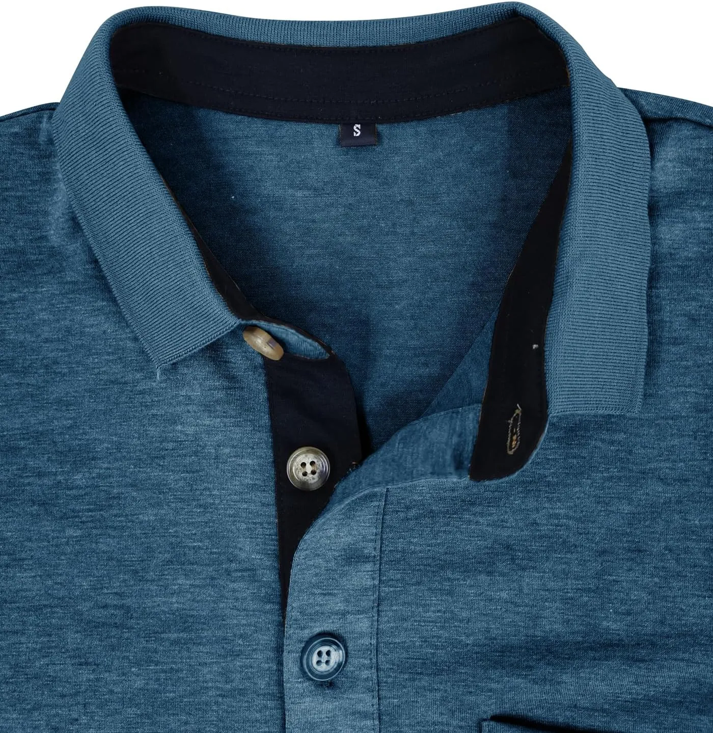Mens Polo Shirts Casual Fashion T-Shirts Short Sleeve Button Up Golf Shirts Tops with Pocket