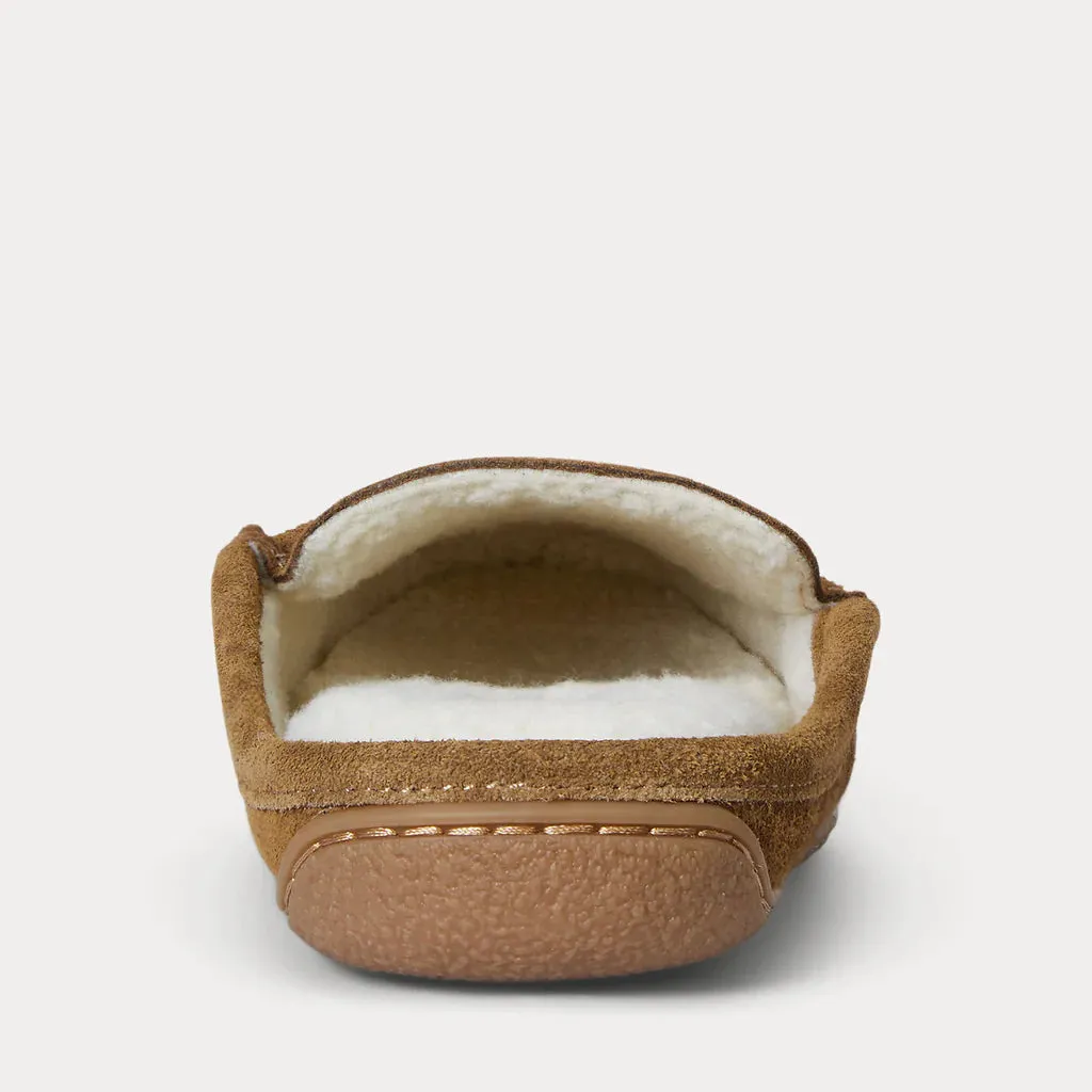 Ralph Lauren Brenan Scuff Suede Slipper | Tan