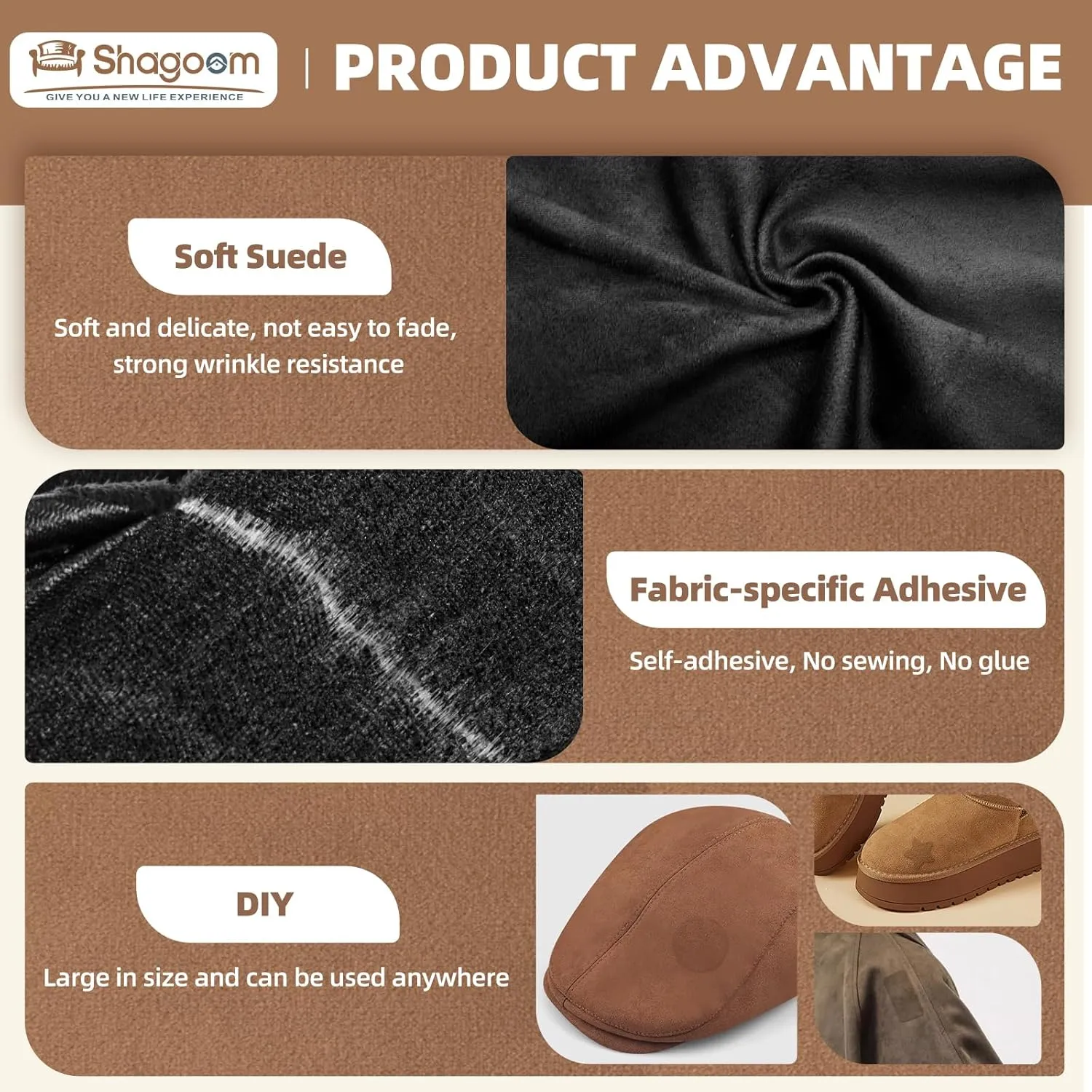 Suede Repair Patch, Large Fabric Repair Tape, Self-Adhesive Fabric Patches for Furniture, Couch, Sofa, Car Interior, Shoes, Hand Bag, Clothing (Dark Blue, 3.5X79 Inch)