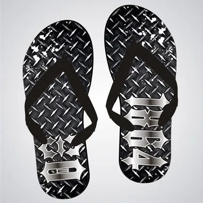 Theta Xi Diamond Plate Flip-Flops - SBL100 - SUB